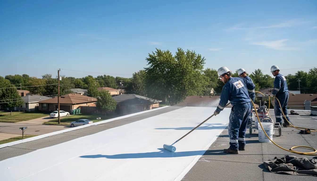 Commercial roof coating in Sanford, VA near me